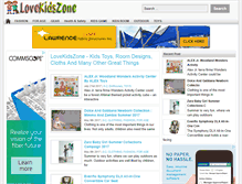 Tablet Screenshot of lovekidszone.com